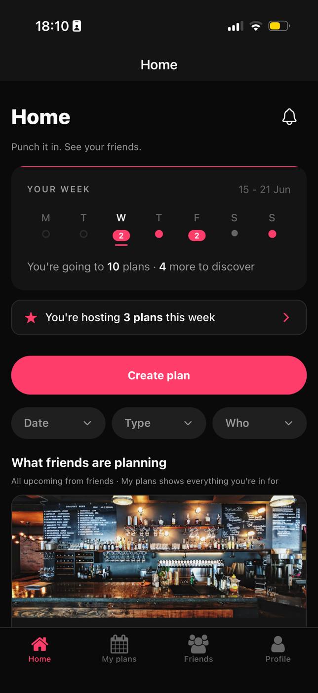 Punch in a plan